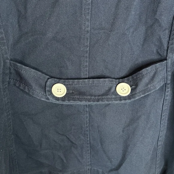 J.Crew Heavyweight Cotton Twill Pea Coat Navy Jacket‎ Size 10 - Picture 3 of 14